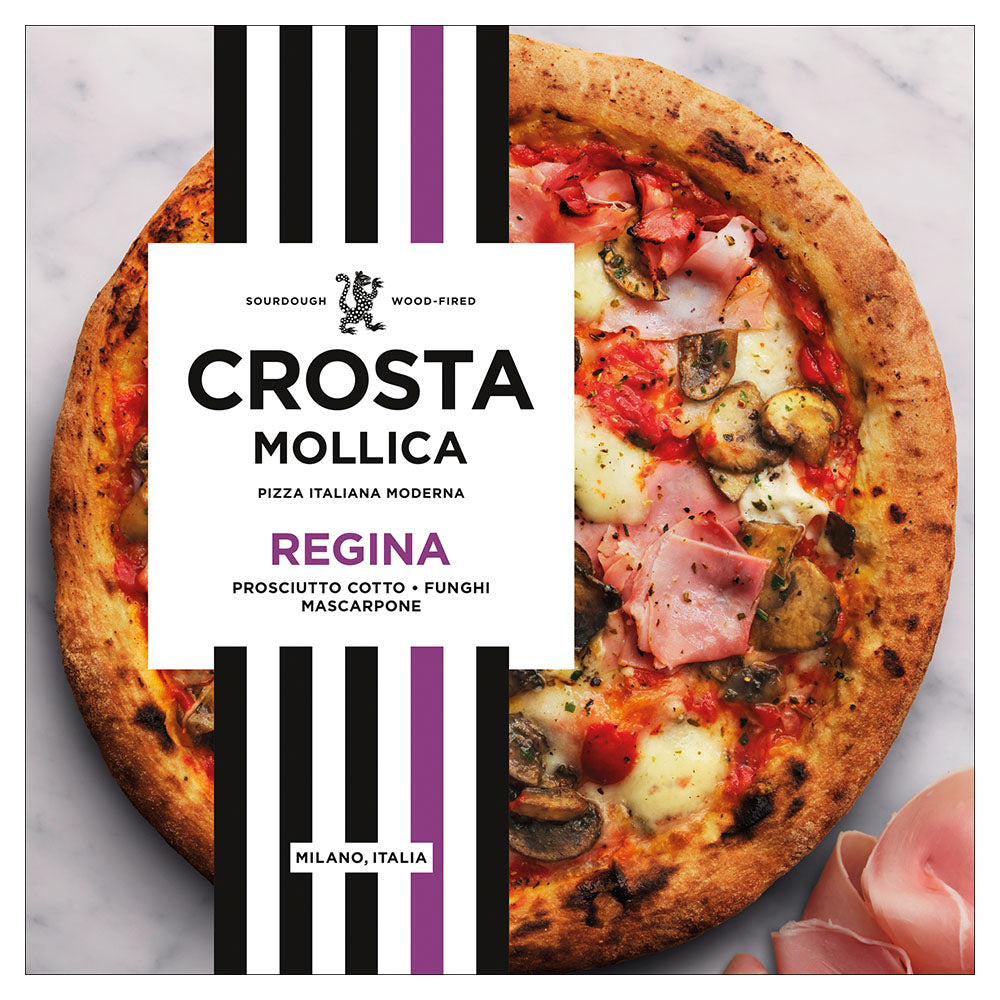 Crosta & Mollica Regina Sourdough Pizza With Prosciutto Ham & Mushrooms 448g