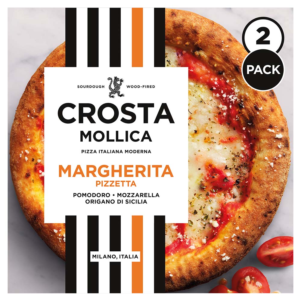 Crosta & Mollica Margherita Pizzetta Twin Pack 436g mini pizzas