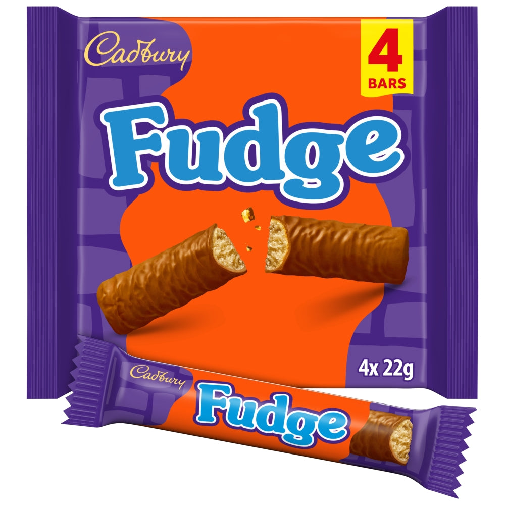 Cadbury Fudge Chocolate Bar 4 Pack Multipack 88 g (4 x 22g)