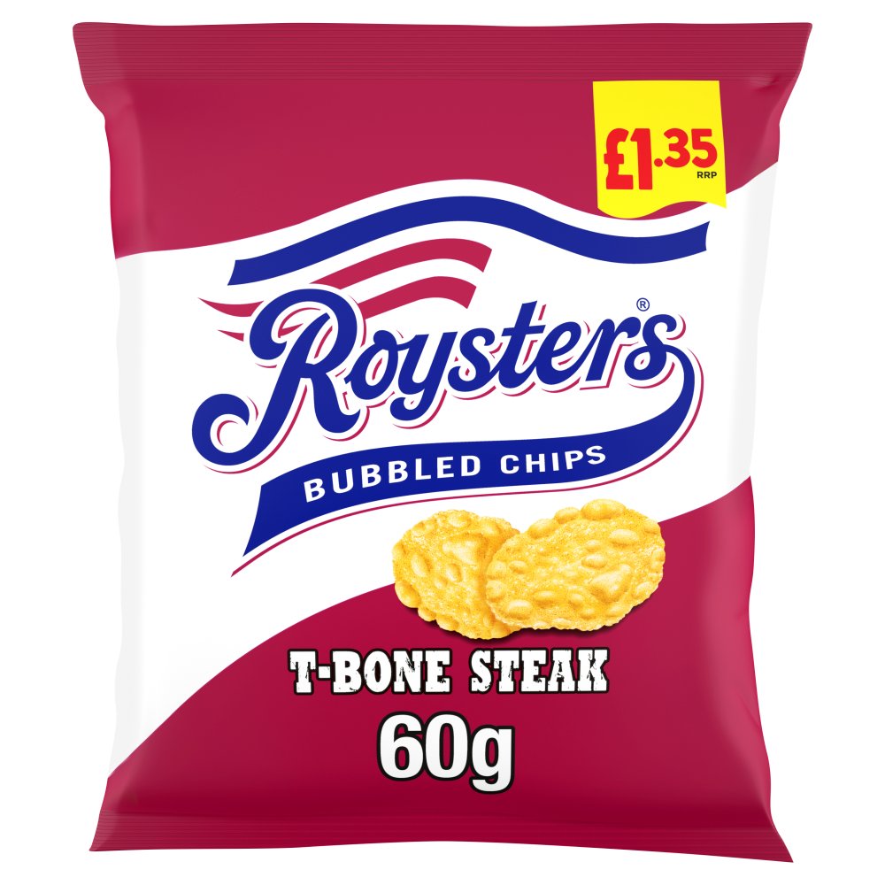 Roysters T-Bone Steak Crisps 60g