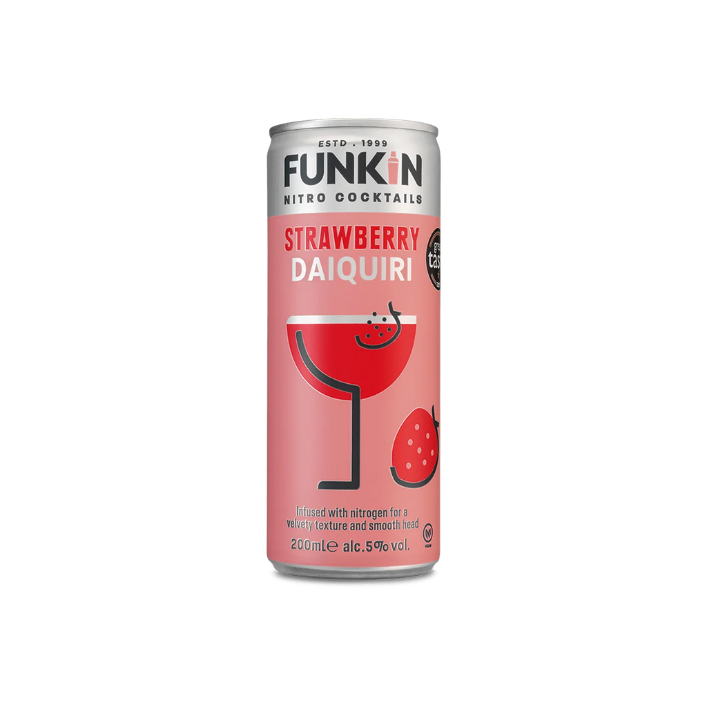 Strawberry Daiquiri Cocktail Nitro Can 200ml single
