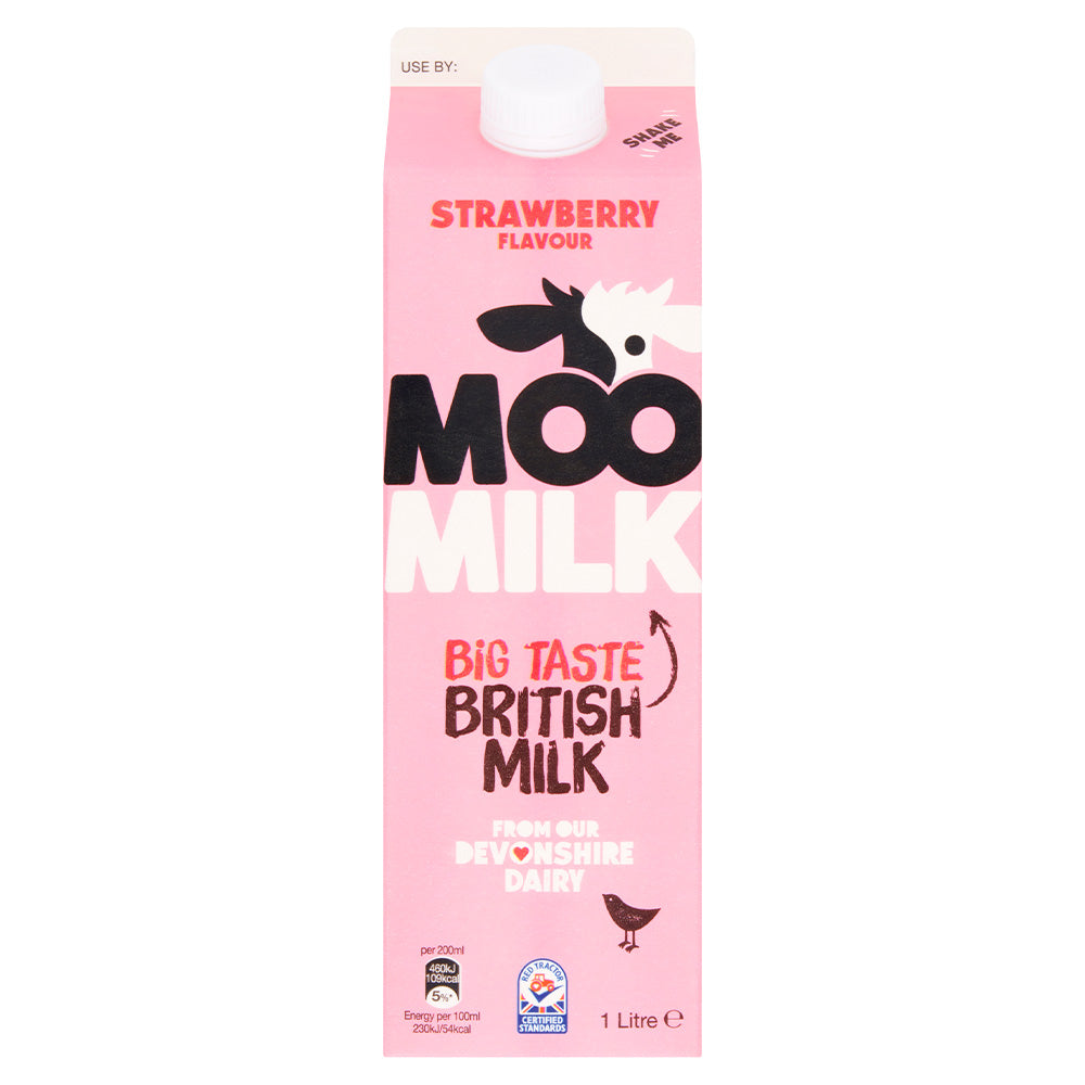 Moo Milk Strawberry Milk 1 Litre