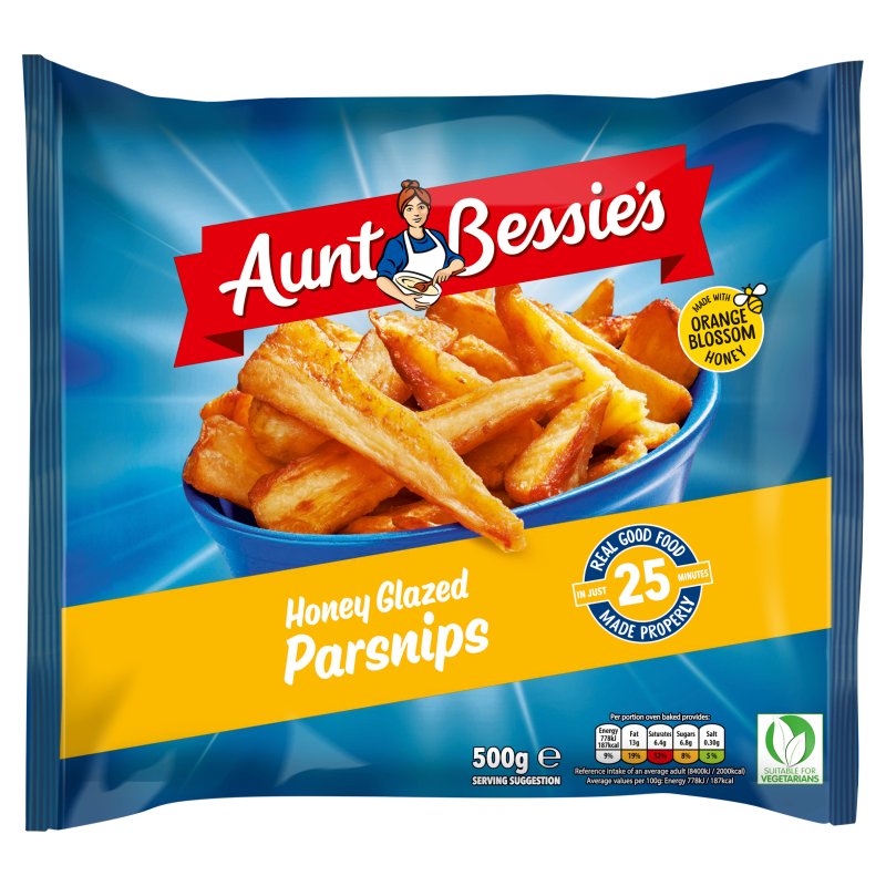 Aunt Bessie's Honey Roast Parsnips 500g