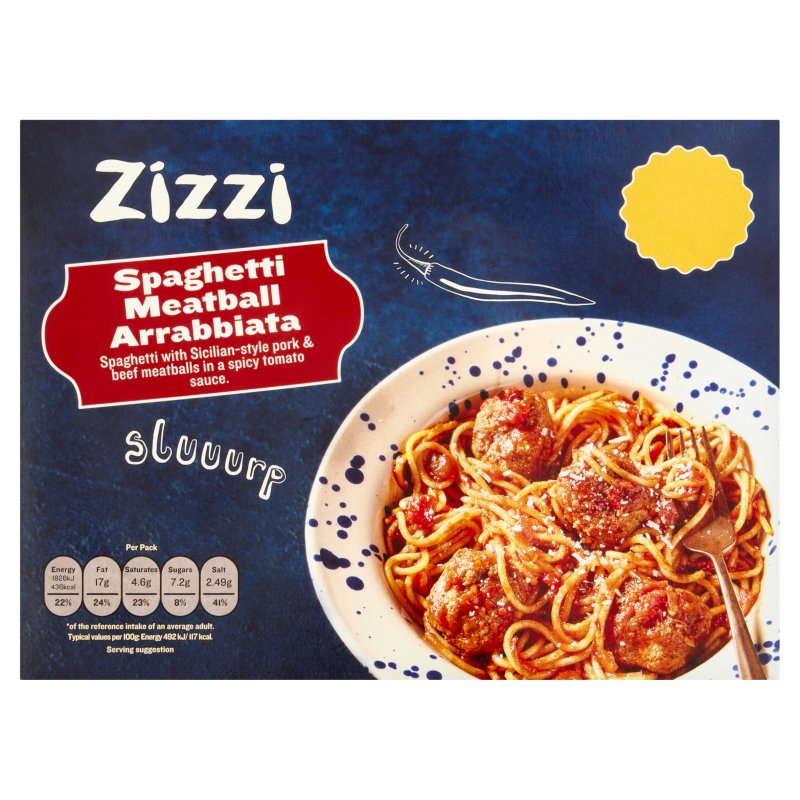 Zizzi Spaghetti Meatball Arrabbiata 400g