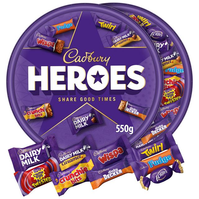Cadbury Heroes Chocolate Tub 550g
