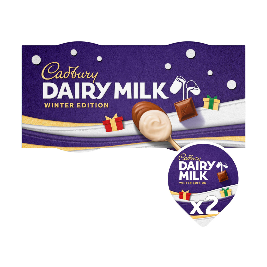 Cadbury Milk and White Chocolate Dessert Pots 2 x 60g (120g)