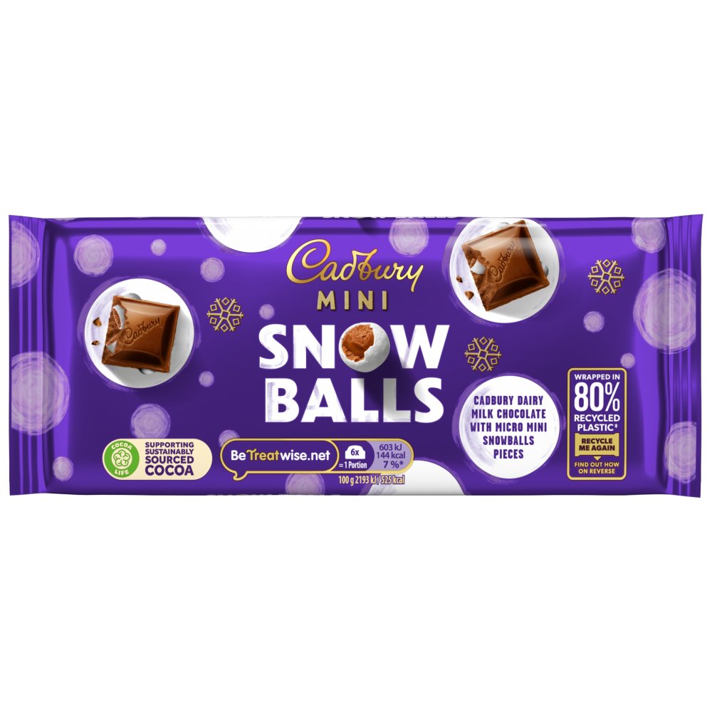 Cadbury Dairy Milk Mini Snow Balls 110 g