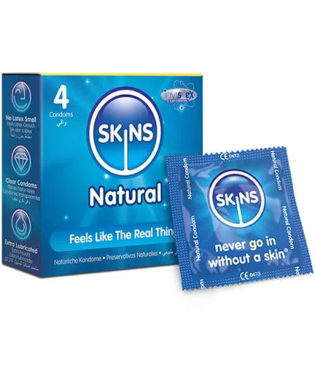 Skin’s condoms 4 pack assorted