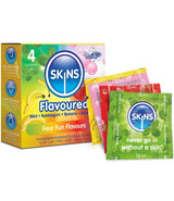 Skin’s condoms 4 pack assorted