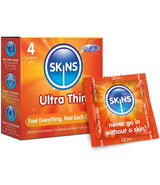 Skin’s condoms 4 pack assorted