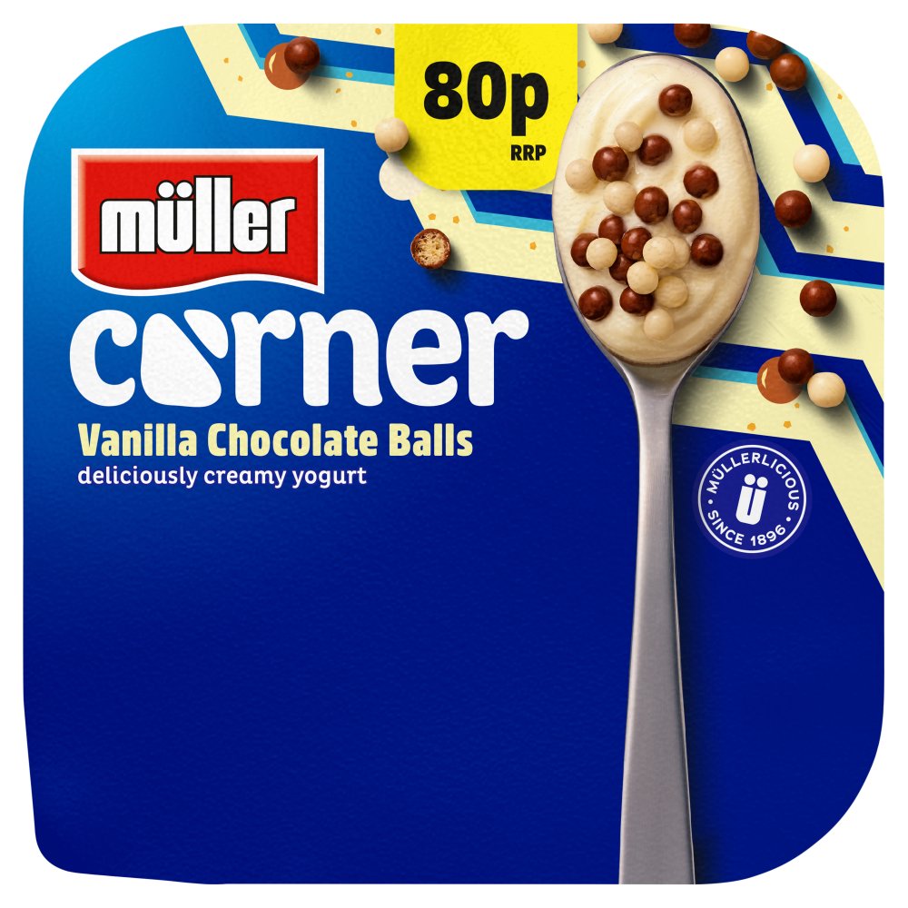 Müller Corner Vanilla Chocolate Balls 124g single