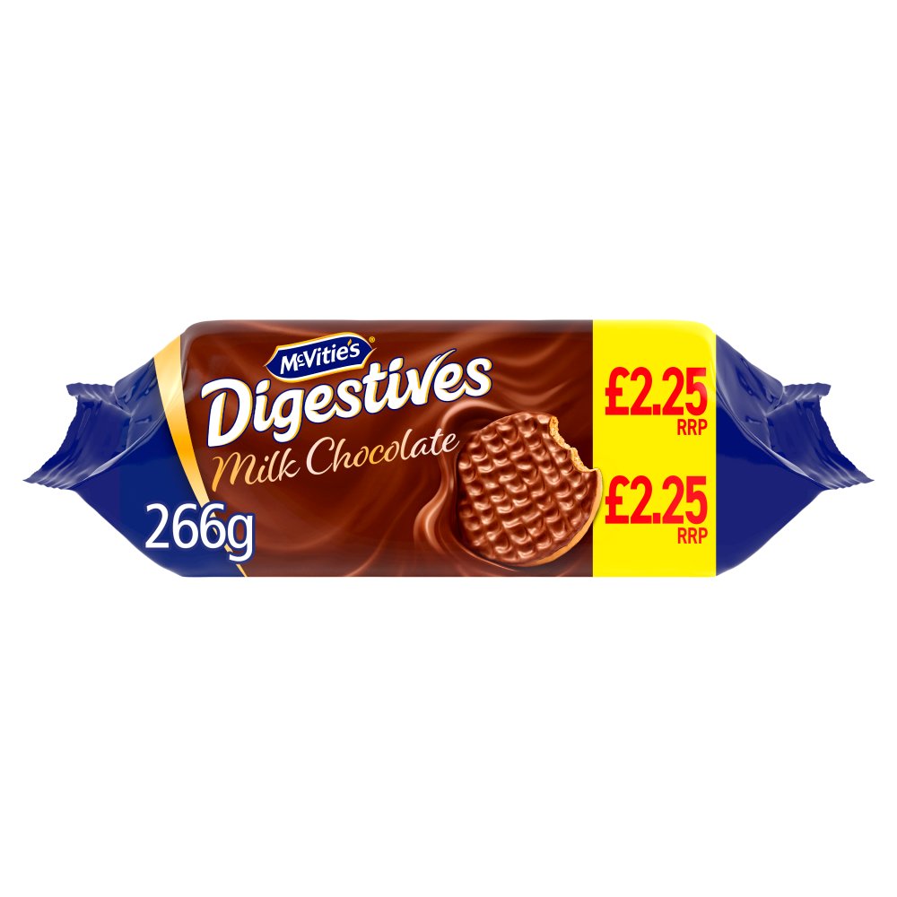 McVitie's Digestives Milk Chocolate Biscuits 266g