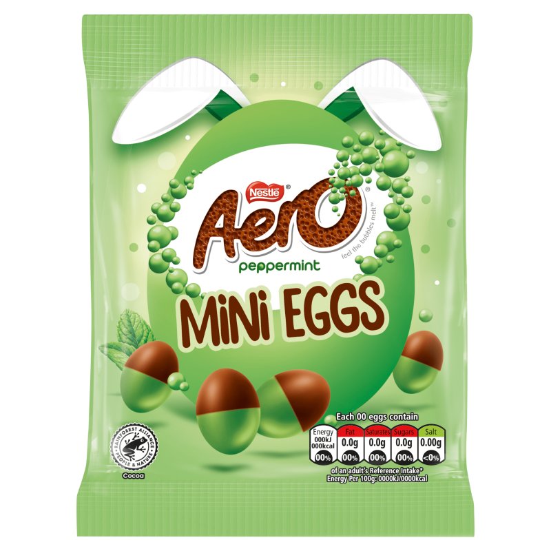 Aero Peppermint Chocolate Mini Eggs Bag 70g