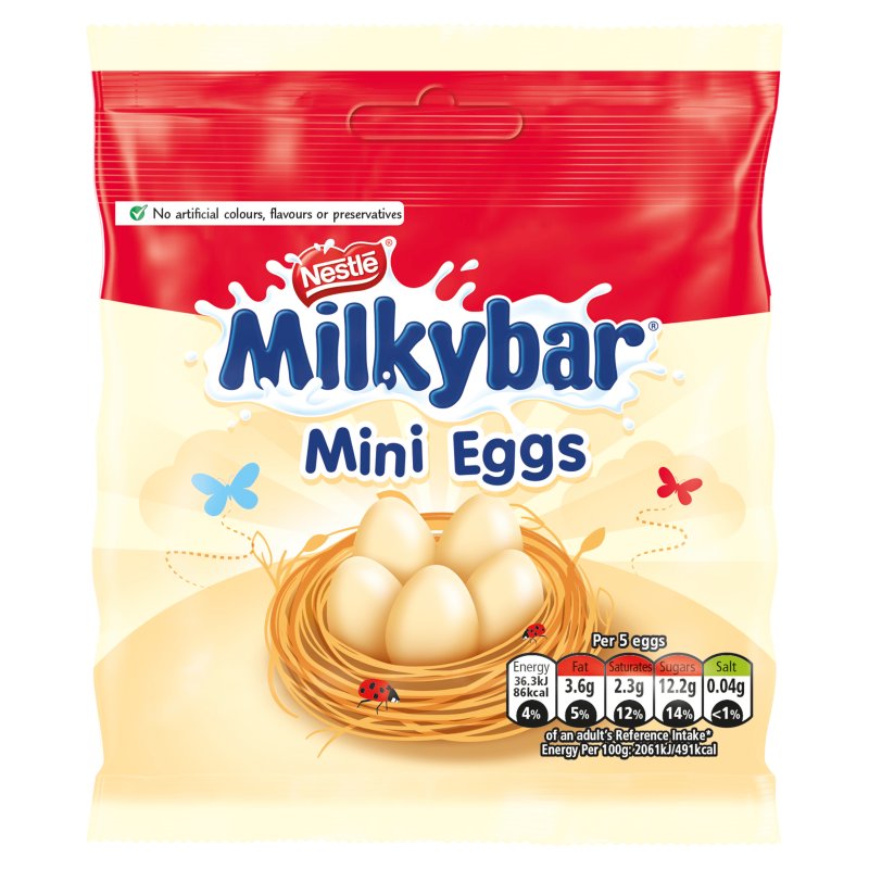 Milkybar Mini Eggs White Chocolate Bag 80g