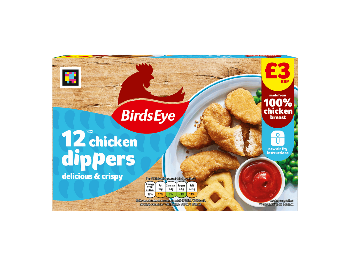 Birds Eye 12 Chicken Dippers 220g