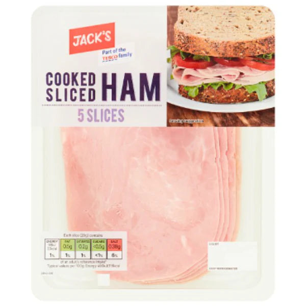 Jack's Cooked Sliced Ham 5 Slices 90g
