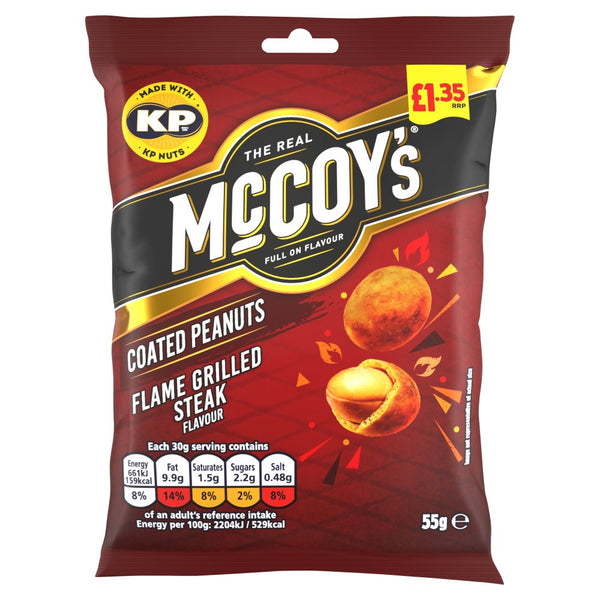 McCoy's Coated Peanuts Flame Grilled Steak 55g