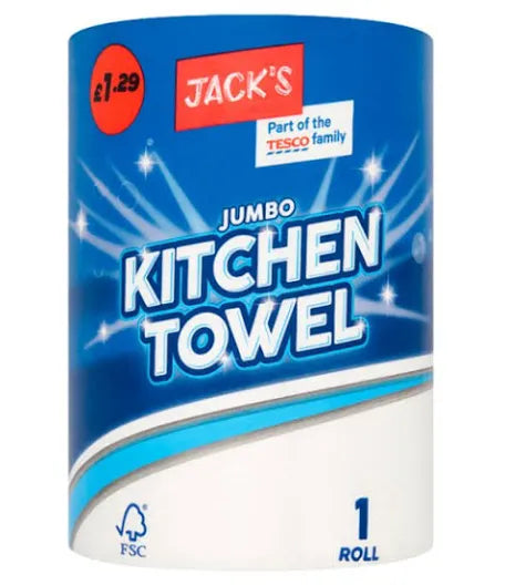 Jacks Jumbo kitchen Roll single