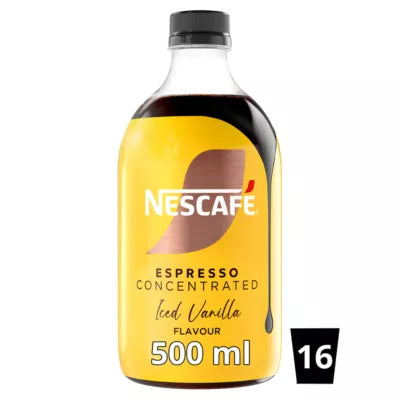 Nescafe Iced Coffee Espresso Concentrated Vanilla Flavour 500ml NEW