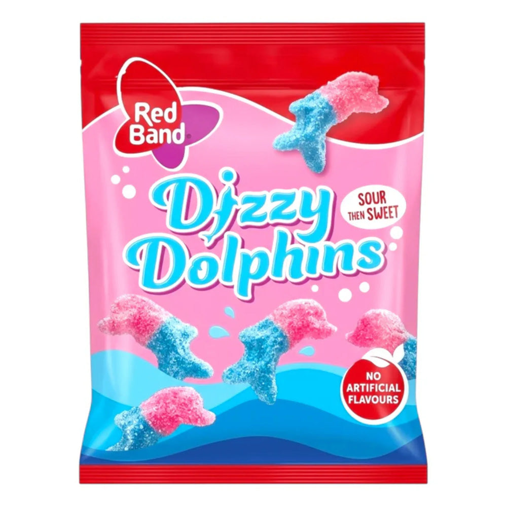 Red Band Dizzy Dolphins Sweets 100g New