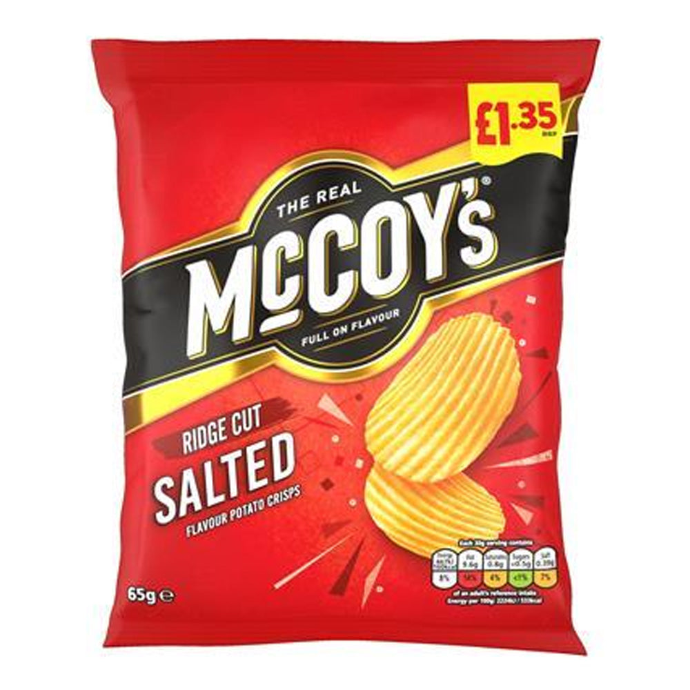 McCoy's Salted Crisps 65g REDUCED TO CLEAR