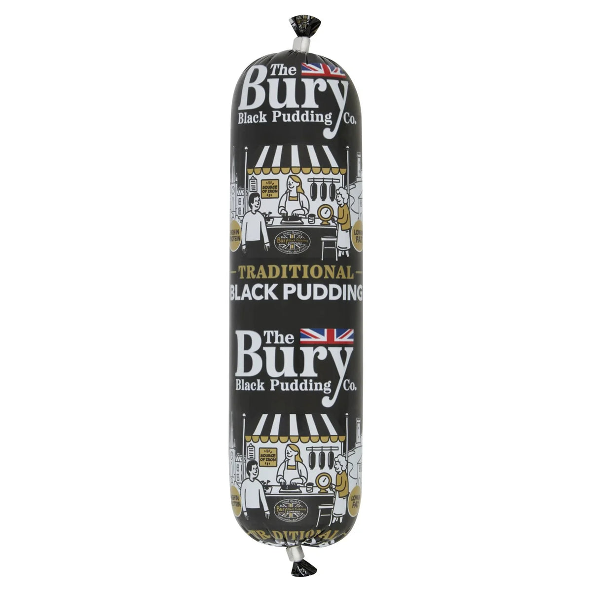 The Bury Black Pudding Co. Traditional Black Pudding 454g