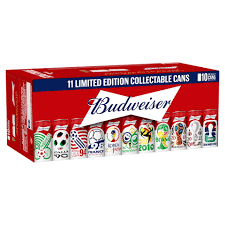 Budweiser Lager 10 X 440ml World Cup Limited edition