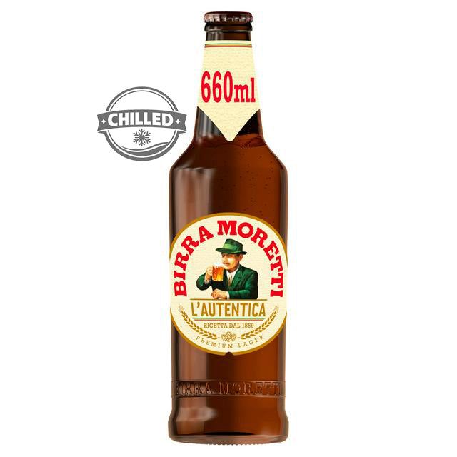 Birra Moretti Lager Beer 660ml Bottle