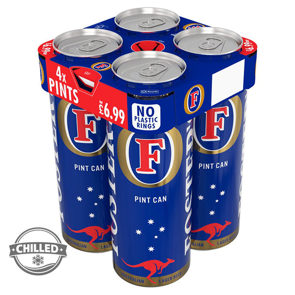 Foster's Lager Beer 3.7% ABV 4x568ml