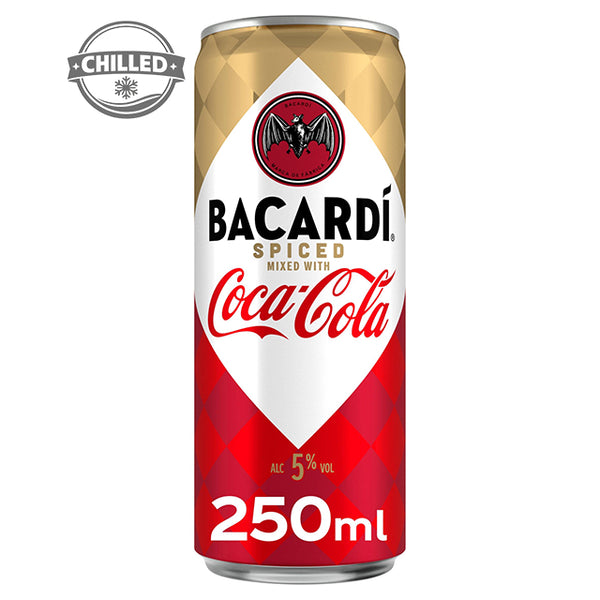 Bacardi Spiced Rum & Coca-Cola 250ml