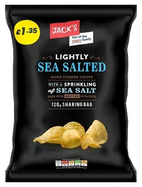 Jack's Lightly Sea Salted Crisps Hand Cooked 120g