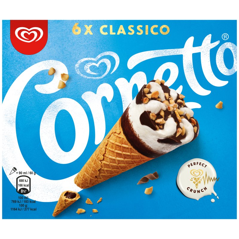 Cornetto 6 Ice Cream Cones various