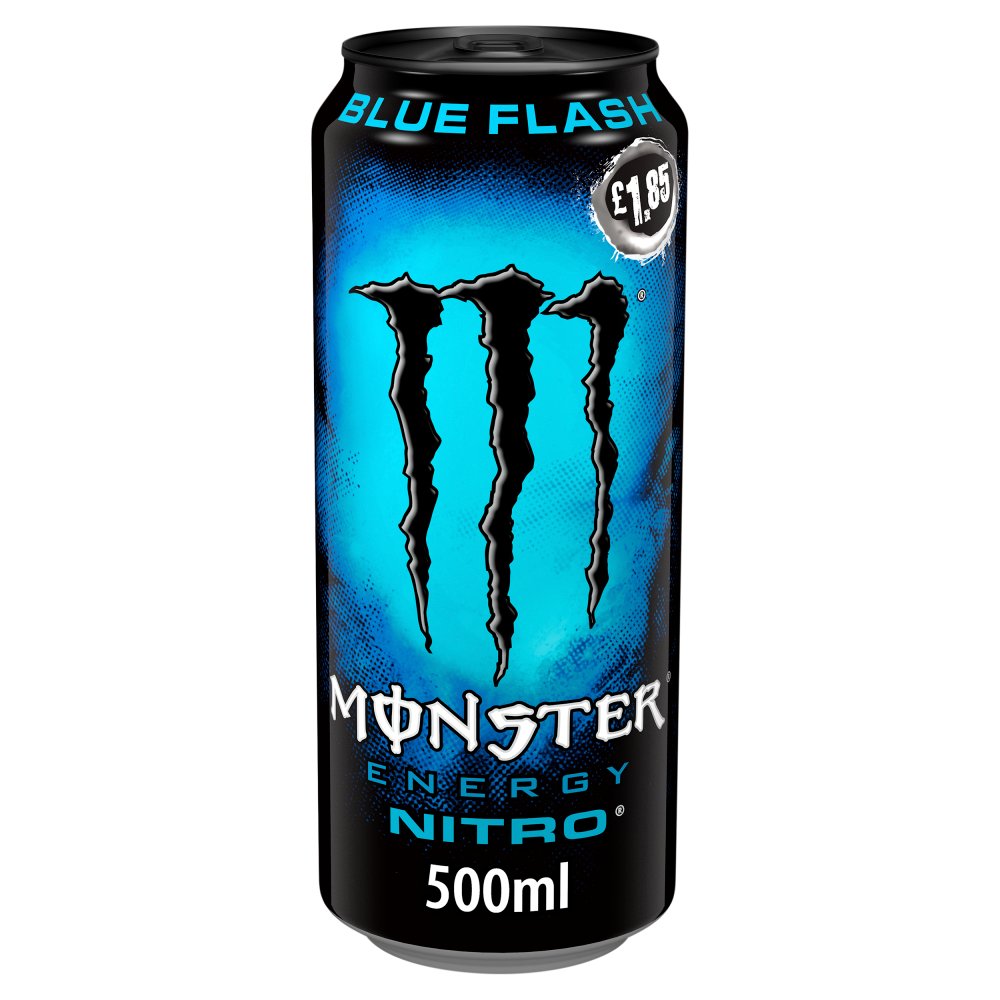 Monster Energy Drink Nitro Blue Flash 500ml NEW