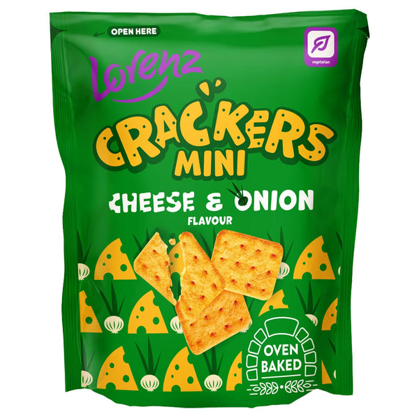 Lorenz Mini Crackers Cheese & Onion 100g