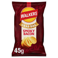 Walkers smoky bacon grab bag 45g