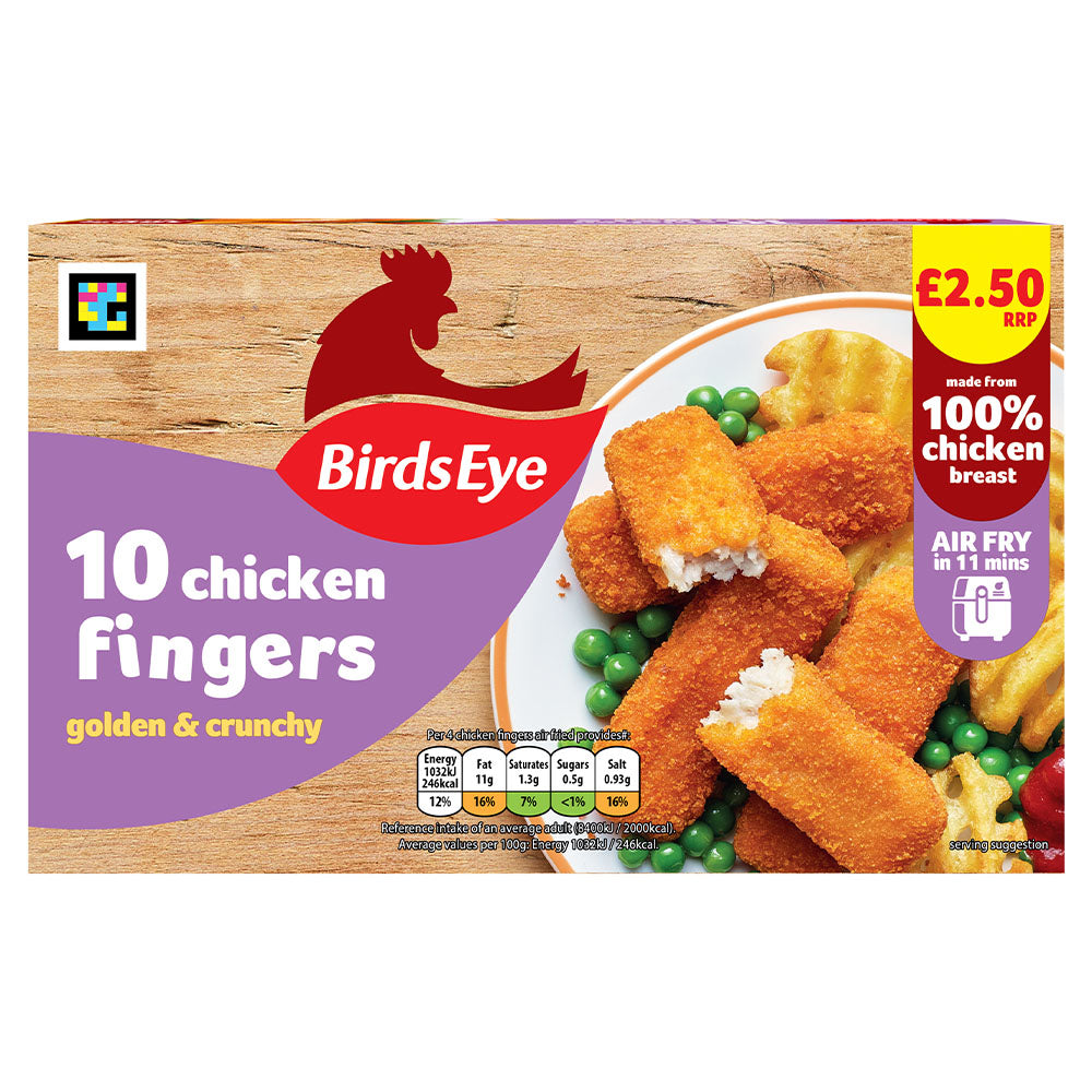 Birds Eye 10 Breaded Chicken Fingers 250g
