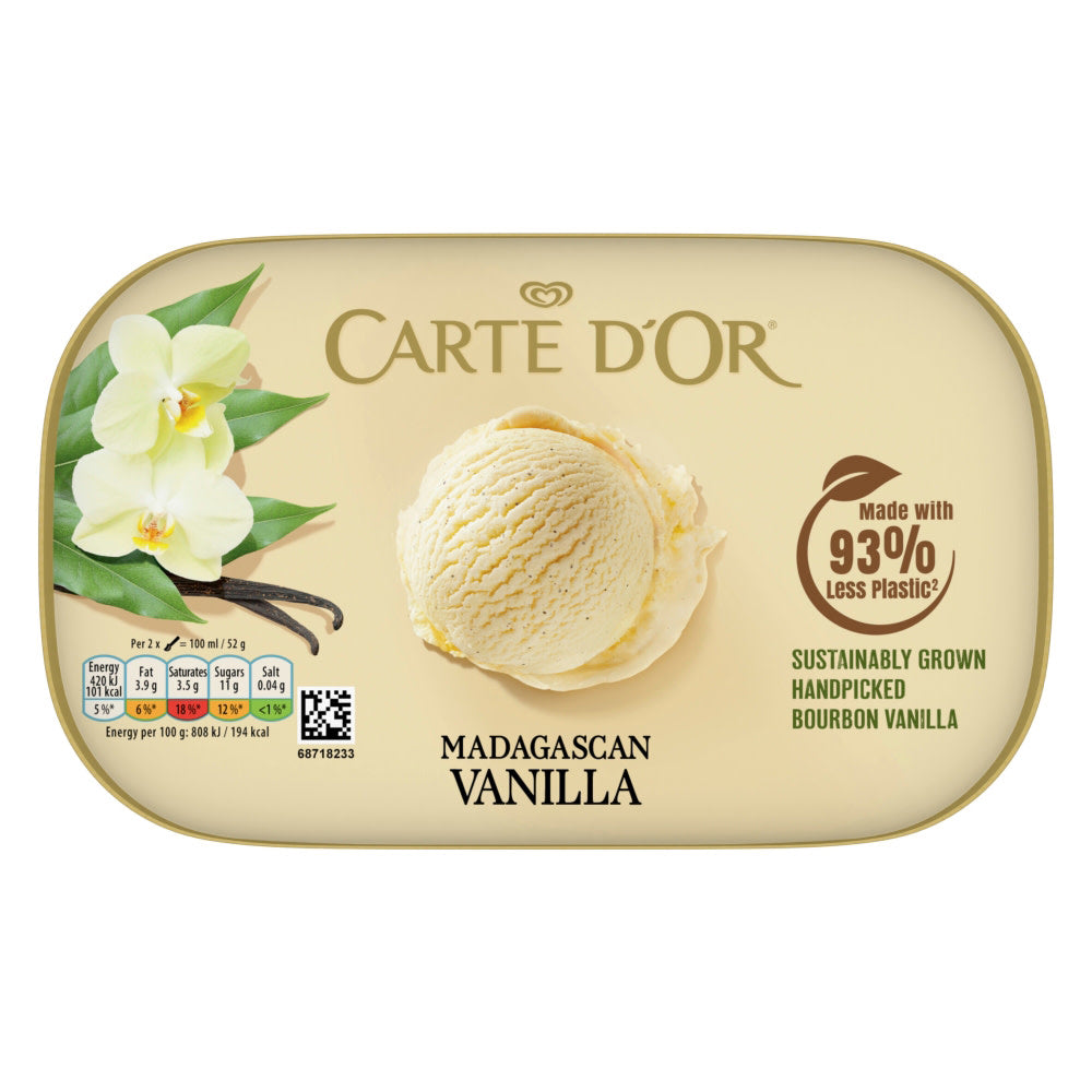 Carte D'Or Madagascan Vanilla Ice Cream 900ml