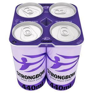Strongbow Dark Fruit Cider 4 x 440ml Cans