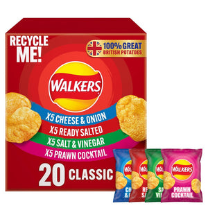 Walkers Classic Variety Multipack Crisps 20 X 25G
