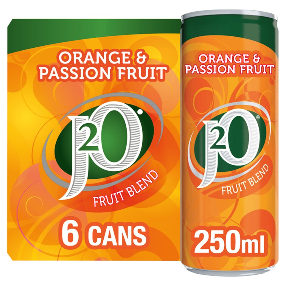 J20 Orange & Passion Fruit Cans 6 X 250Ml