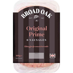 Broad Oak Original Premium Pork Sausages 400g