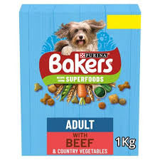 BAKERS ADULT Beef with Vegetables Dry Dog Food 1kg