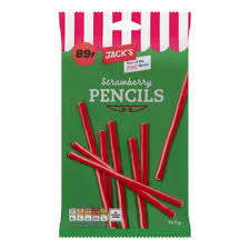 Jack's Strawberry Pencils 140g