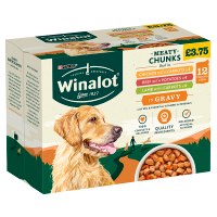 WINALOT Dog Food Pouches Mixed in Gravy 12 x 100g