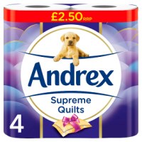 Andrex Supreme Quilts 4 pack