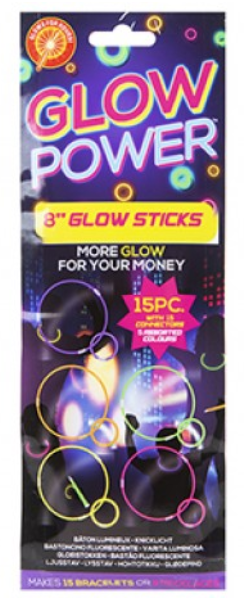 8 Glow Sticks with Connectors