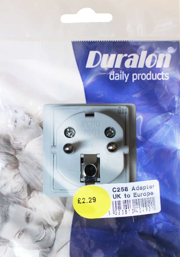 Duralon Travel Adaptor (UK to Europe)