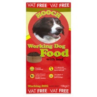 Hooch Working Dog Food with Beef 10kg