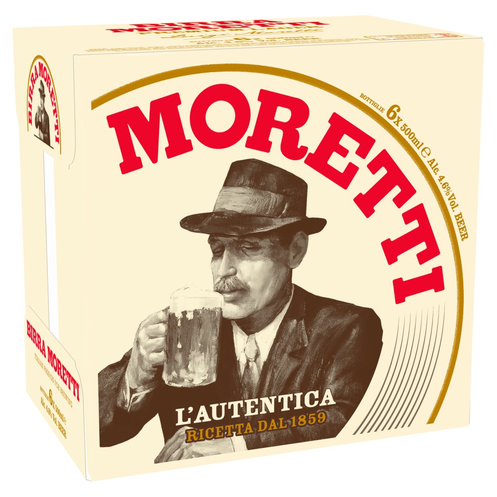 Birra Moretti Premium Lager 6 x 500ml