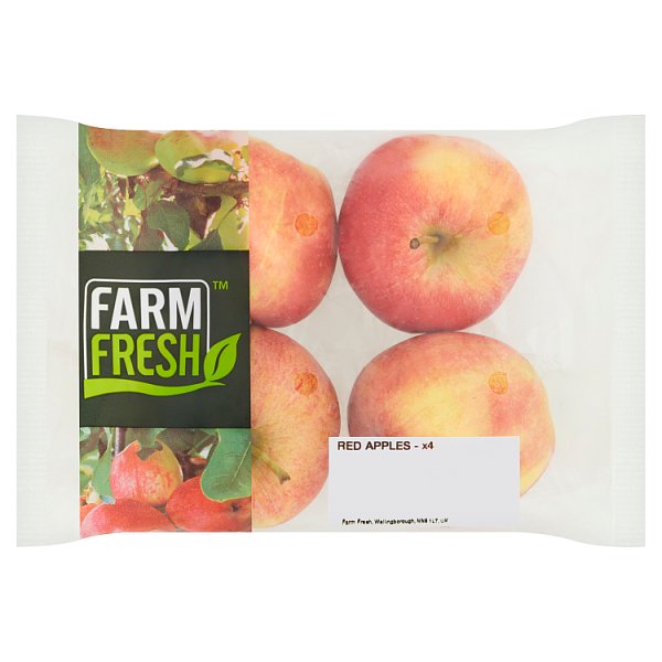Farm Fresh 4 Red Apples